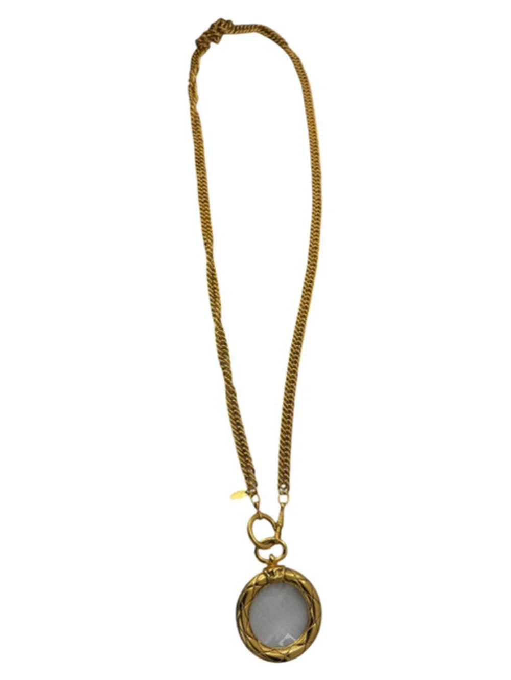Chanel Vintage Gold-Plated Magnifyer Necklace